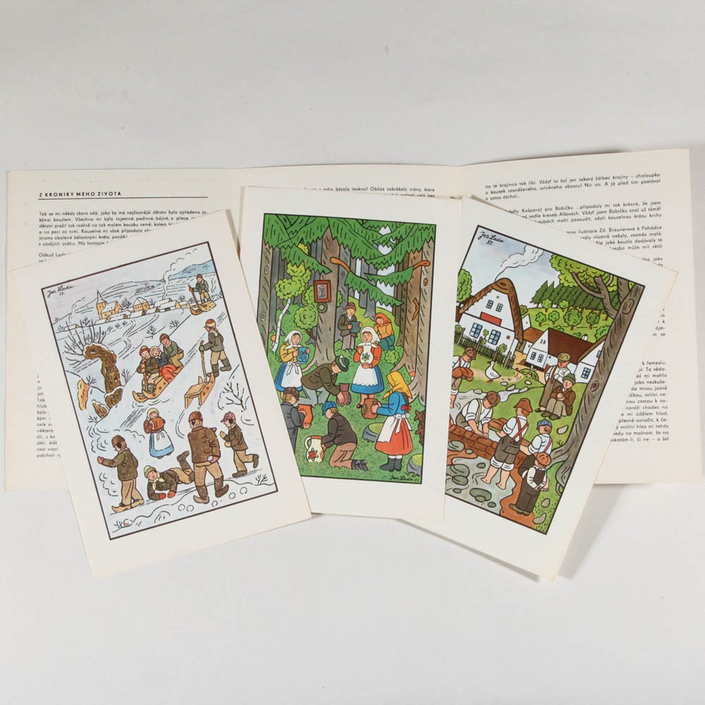 アンティーク・チェコ雑貨のお店 bábovka ヨゼフ・ラダ カード8枚セット