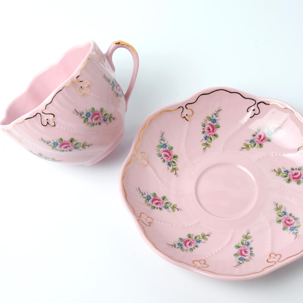 アンティーク・チェコ雑貨のお店 bábovka - ピンク・ポルツェラン