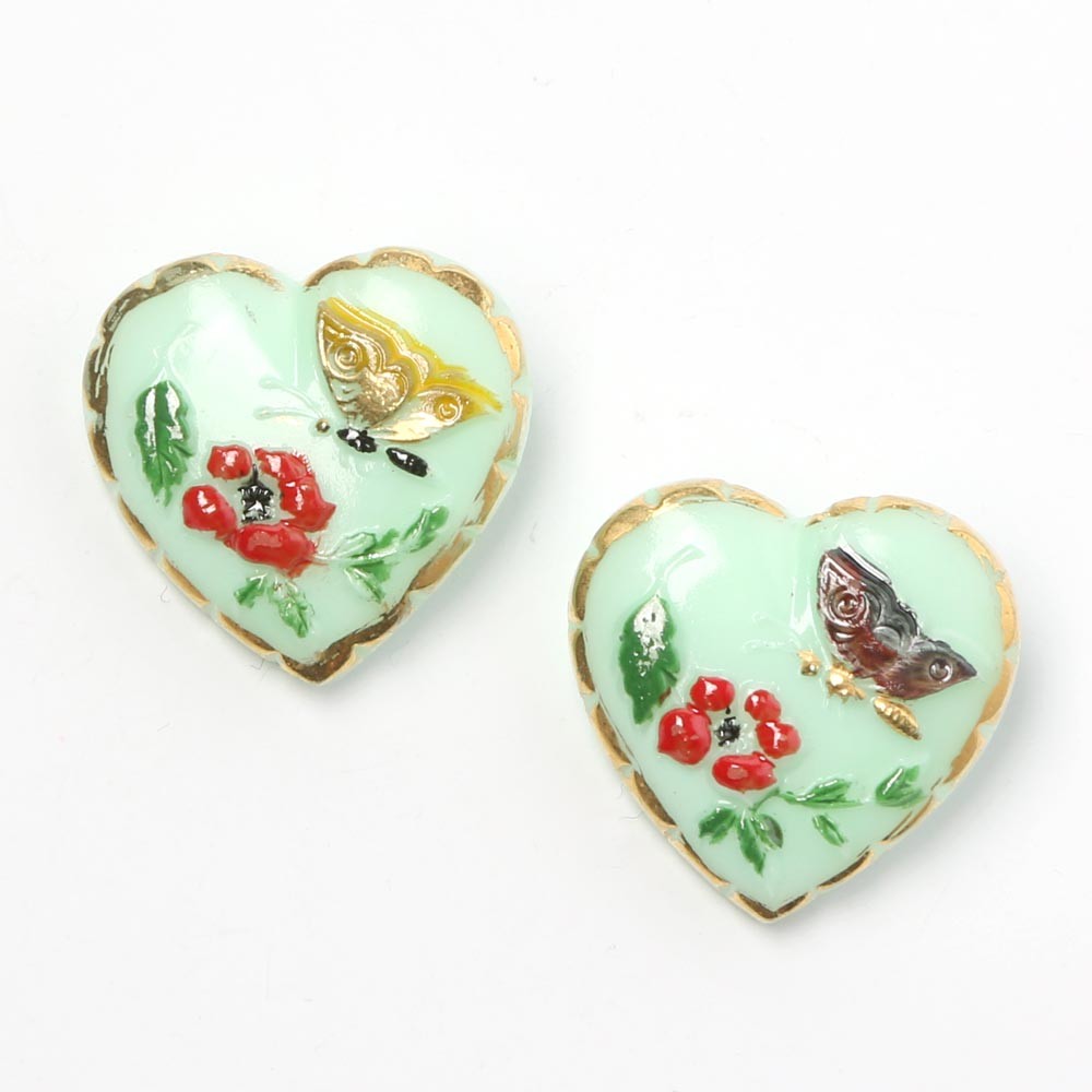 ウランガラス ハート ウランガラス ハート